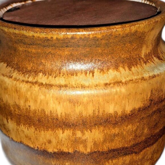 Bruno Karlsson Pottery Pot w/Lid Rare 70's Ego Stengods Atelje Artist Signed MCM - Picture 5 of 11